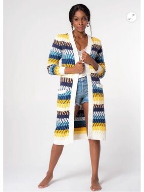 NWOT Lovestitch Dawn Chevron Stripe Cardigan